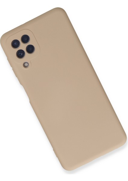 Samsung Galaxy M32 Kılıf Nano Içi Kadife Silikon - Pudra modelleri