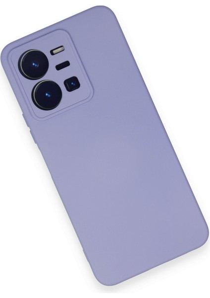 Vivo Y35 Kılıf Nano Içi Kadife Silikon - Lila modelleri