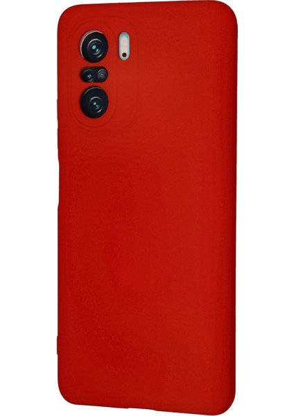 Xiaomi Mi 11I Kılıf Nano Içi Kadife Silikon - Kırmızı modelleri