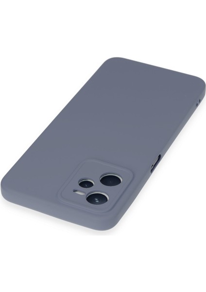 Realme C35 Kılıf Nano Içi Kadife Silikon - Gri modelleri