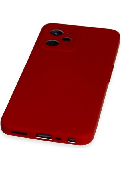 Realme C35 Kılıf Nano Içi Kadife Silikon - Kırmızı fırsatları