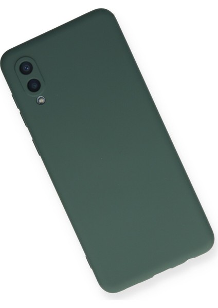 Samsung Galaxy A02 Kılıf Nano Içi Kadife Silikon - Koyu Yeşil modelleri