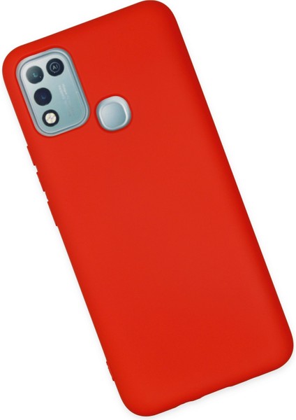 Infinix Hot 10 Play Kılıf Nano Içi Kadife Silikon - Kırmızı modelleri