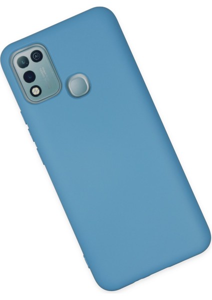 Infinix Hot 10 Play Kılıf Nano Içi Kadife Silikon - Mavi modelleri