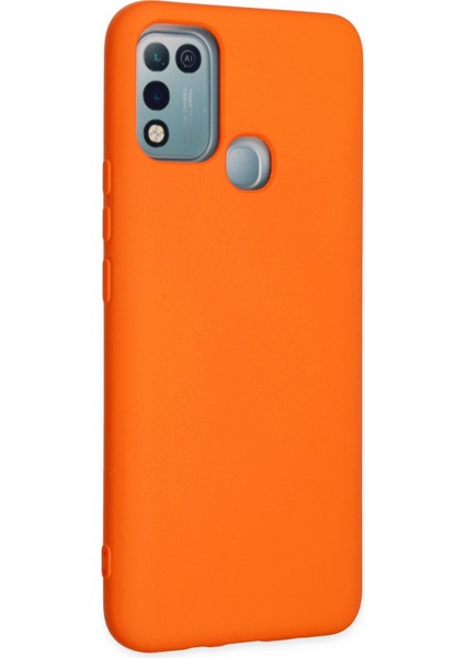 Infinix Hot 10 Play Kılıf Nano Içi Kadife Silikon - Turuncu fiyatları