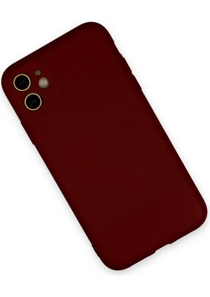 iPhone 11 Kılıf Nano Içi Kadife Silikon - Bordo fiyatları