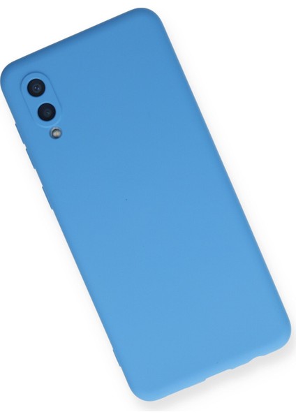 Samsung Galaxy A02 Kılıf Nano Içi Kadife Silikon - Mavi modelleri