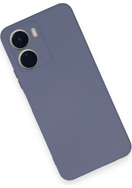 Vivo Y16 Kılıf Nano Içi Kadife Silikon - Gri modelleri