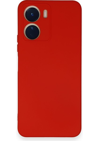 Vivo Y16 Kılıf Nano Içi Kadife Silikon - Kırmızı