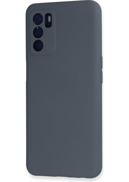 Oppo A16 Kılıf Nano Içi Kadife Silikon - Gri modelleri