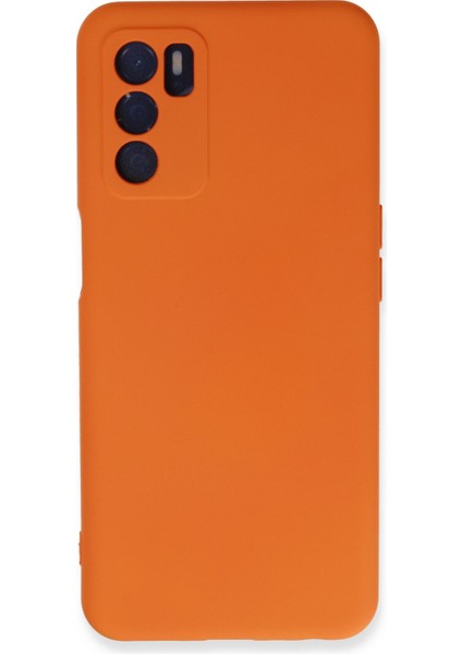 Oppo A16 Kılıf Nano Içi Kadife Silikon - Turuncu