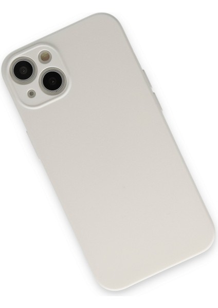 iPhone 13 Kılıf Nano Içi Kadife Silikon - Beyaz modelleri