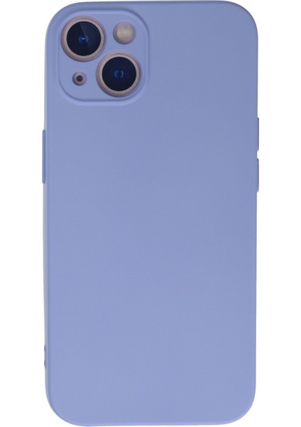 iPhone 13 Kılıf Nano Içi Kadife Silikon - Lila
