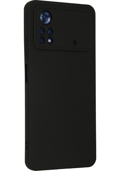 Xiaomi Poco X4 Pro 5g Kılıf Nano Içi Kadife Silikon - Siyah modelleri