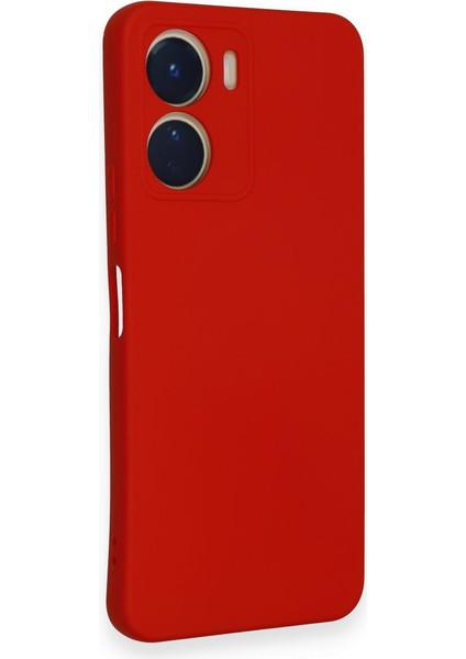 Vivo Y16 Kılıf Nano Içi Kadife Silikon - Kırmızı fiyatları