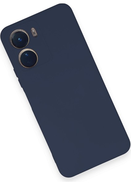 Vivo Y16 Kılıf Nano Içi Kadife Silikon - Lacivert modelleri