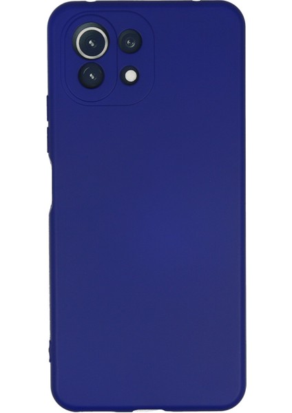 Xiaomi Mi 11 Lite Kılıf Nano Içi Kadife Silikon - Koyu Mavi