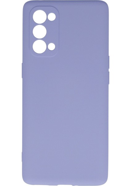 Oppo Reno 5 Pro Kılıf Nano Içi Kadife Silikon - Lila