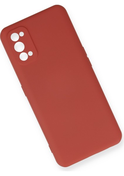 Realme 7 Pro Kılıf Nano Içi Kadife Silikon - Kiremit modelleri