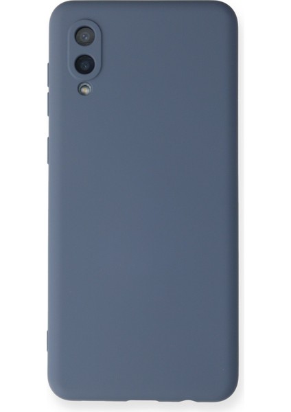 Samsung Galaxy A02 Kılıf Nano Içi Kadife Silikon - Gri