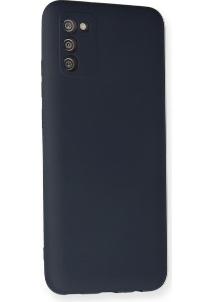 Samsung Galaxy A02S Kılıf Nano Içi Kadife Silikon - Lacivert