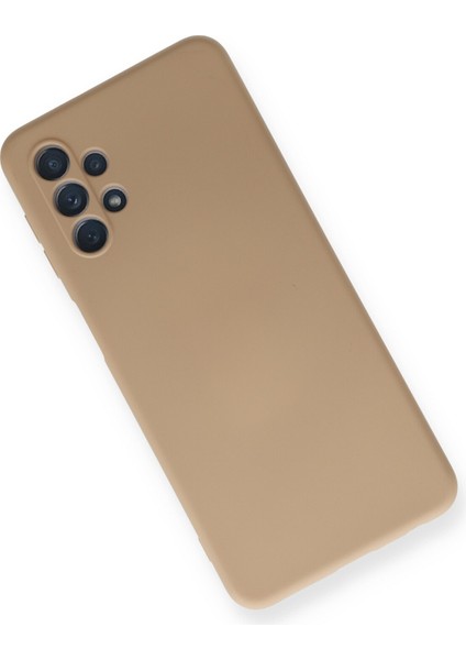 Samsung Galaxy A32 5g Kılıf Nano Içi Kadife Silikon - Bej modelleri