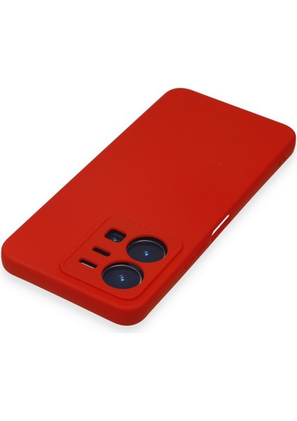 Vivo Y35 Kılıf Nano Içi Kadife Silikon - Kırmızı fırsatları