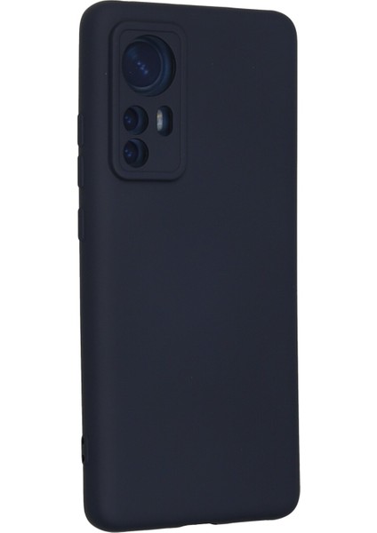 Xiaomi Mi 12 Kılıf Nano Içi Kadife Silikon - Lacivert modelleri