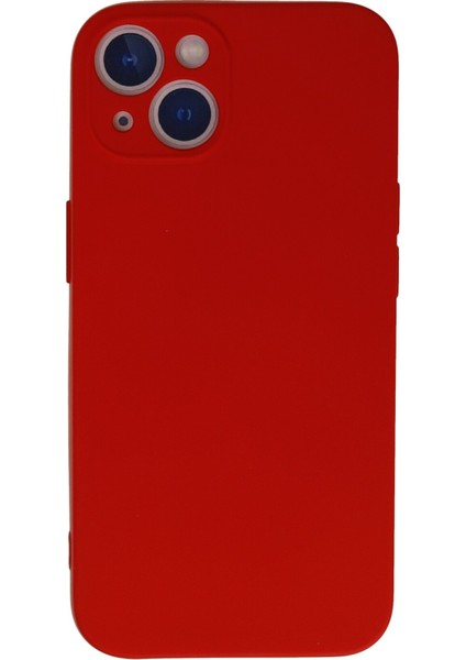 iPhone 13 Mini Kılıf Nano Içi Kadife Silikon - Kırmızı