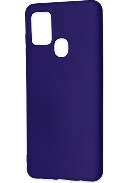 Samsung Galaxy A21S Kılıf Nano Içi Kadife Silikon - Mor modelleri