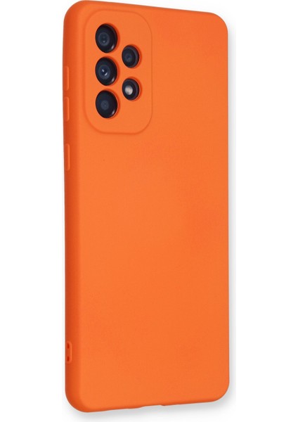 Samsung Galaxy A33 5g Kılıf Nano Içi Kadife Silikon - Turuncu fiyatları