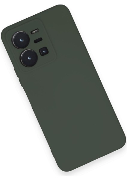 Vivo Y35 Kılıf Nano Içi Kadife Silikon - Koyu Yeşil modelleri