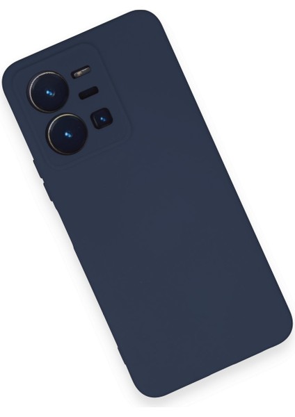 Vivo Y35 Kılıf Nano Içi Kadife Silikon - Lacivert modelleri