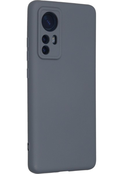 Xiaomi Mi 12 Kılıf Nano Içi Kadife Silikon - Gri modelleri