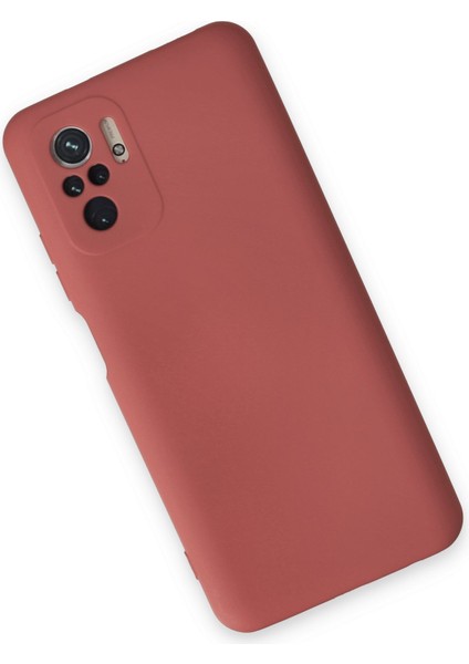 Xiaomi Poco M5S Kılıf Nano Içi Kadife Silikon - Kiremit modelleri