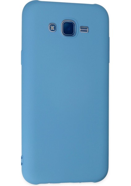 Samsung Galaxy J7 Kılıf Nano Içi Kadife Silikon - Mavi modelleri