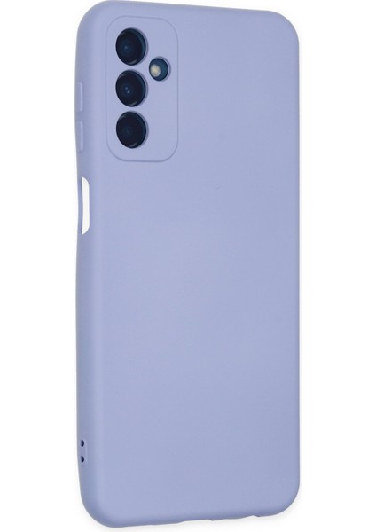 Samsung Galaxy M23 Kılıf Nano Içi Kadife Silikon - Lila modelleri
