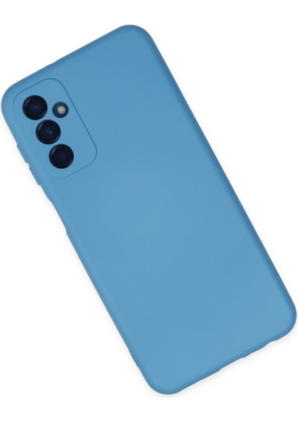 Samsung Galaxy M23 Kılıf Nano Içi Kadife Silikon - Mavi fiyatları