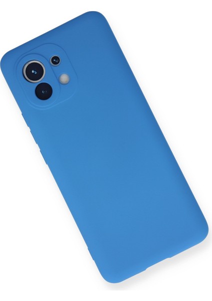 Xiaomi Mi 11 Kılıf Nano Içi Kadife Silikon - Mavi modelleri