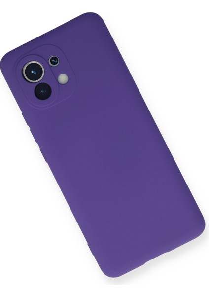 Xiaomi Mi 11 Kılıf Nano Içi Kadife Silikon - Mor modelleri