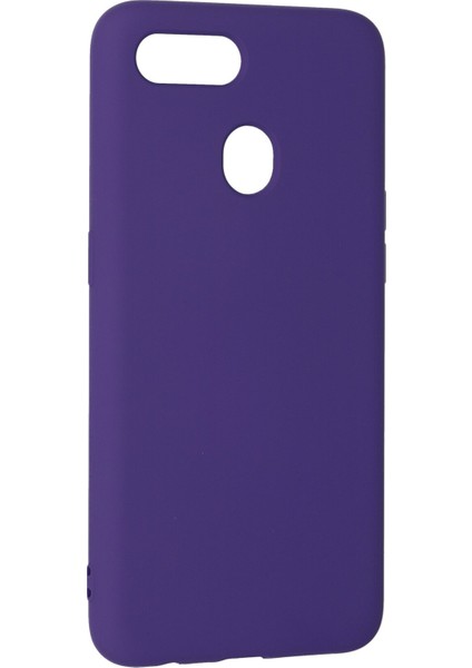 Oppo A12 Kılıf Nano Içi Kadife Silikon - Mor modelleri