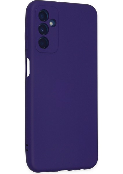 Samsung Galaxy M23 Kılıf Nano Içi Kadife Silikon - Mor modelleri