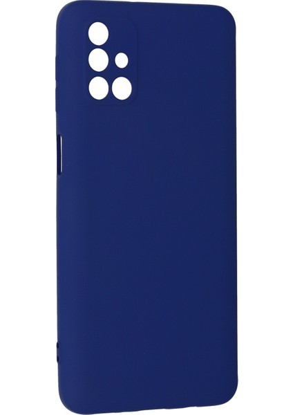 Samsung Galaxy M31S Kılıf Nano Içi Kadife Silikon - Koyu Mavi modelleri