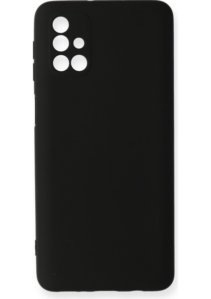 Samsung Galaxy M31S Kılıf Nano Içi Kadife Silikon - Siyah