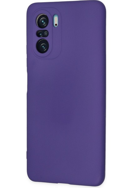 Xiaomi Poco F3 Kılıf Nano Içi Kadife Silikon - Mor modelleri