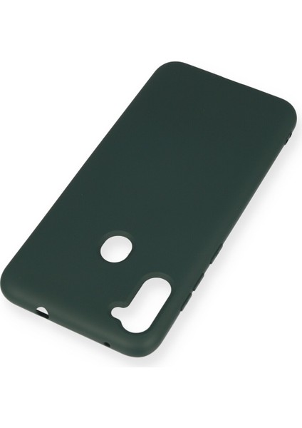 Samsung Galaxy M11 Kılıf Nano Içi Kadife Silikon - Koyu Yeşil modelleri