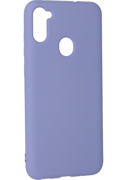 Samsung Galaxy M11 Kılıf Nano Içi Kadife Silikon - Lila modelleri