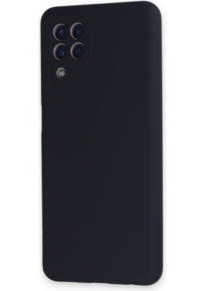 Samsung Galaxy M22 Kılıf Nano Içi Kadife Silikon - Lacivert