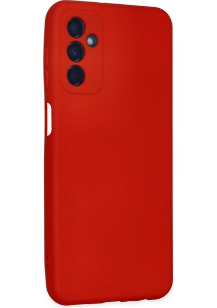 Samsung Galaxy M23 Kılıf Nano Içi Kadife Silikon - Kırmızı modelleri