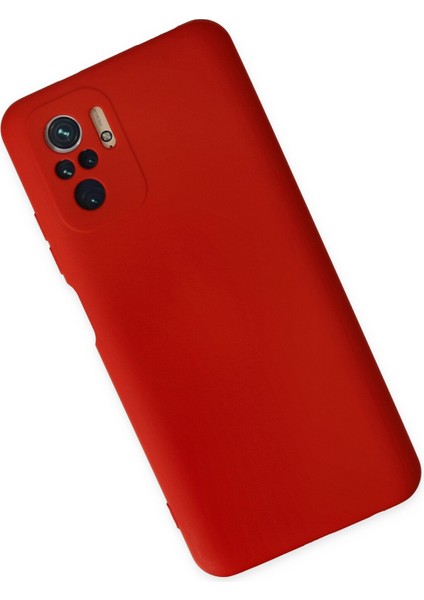 Xiaomi Poco M5S Kılıf Nano Içi Kadife Silikon - Kırmızı modelleri
